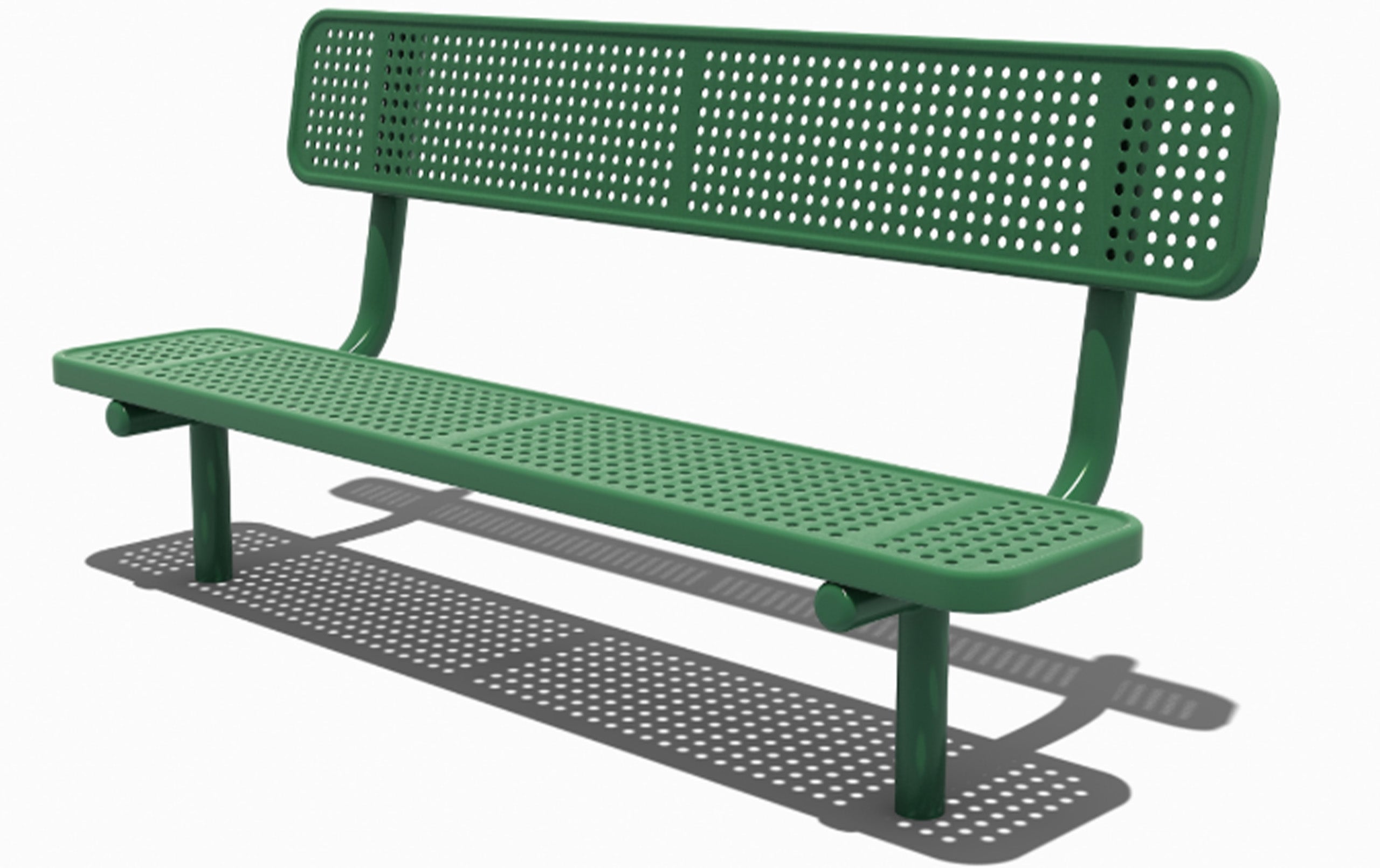 6ft Perforated Metal Bench