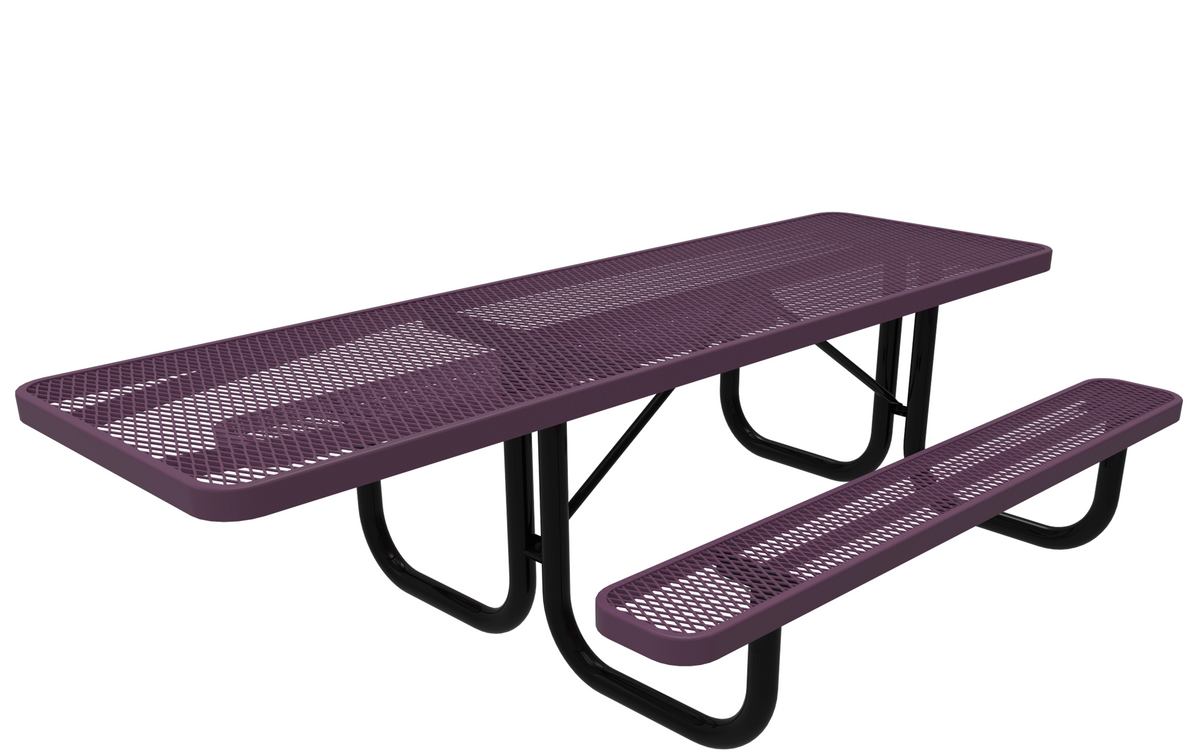 Ada Recangular Table 8ft ADA Rectangular Portable Table - Expanded Metal – Playground Boss