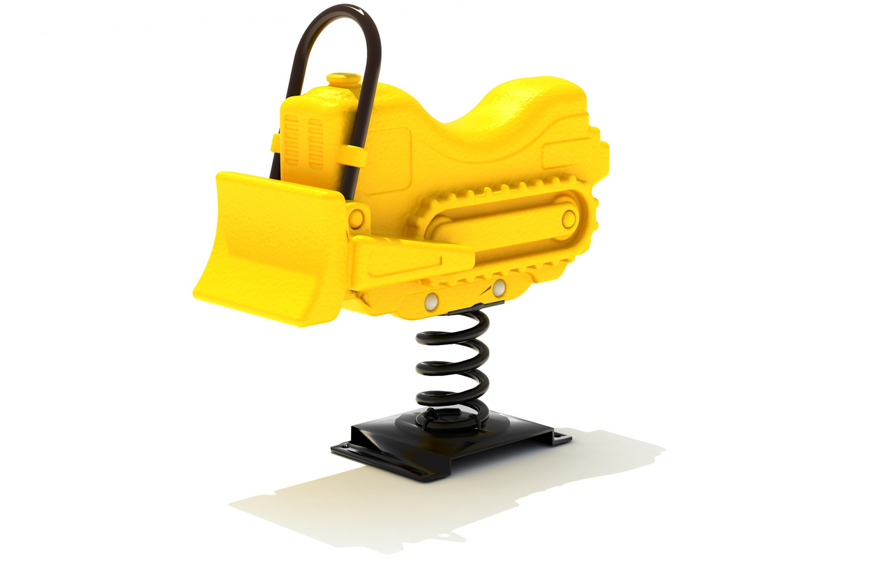 Bulldozer Spring Rider – Playground Boss